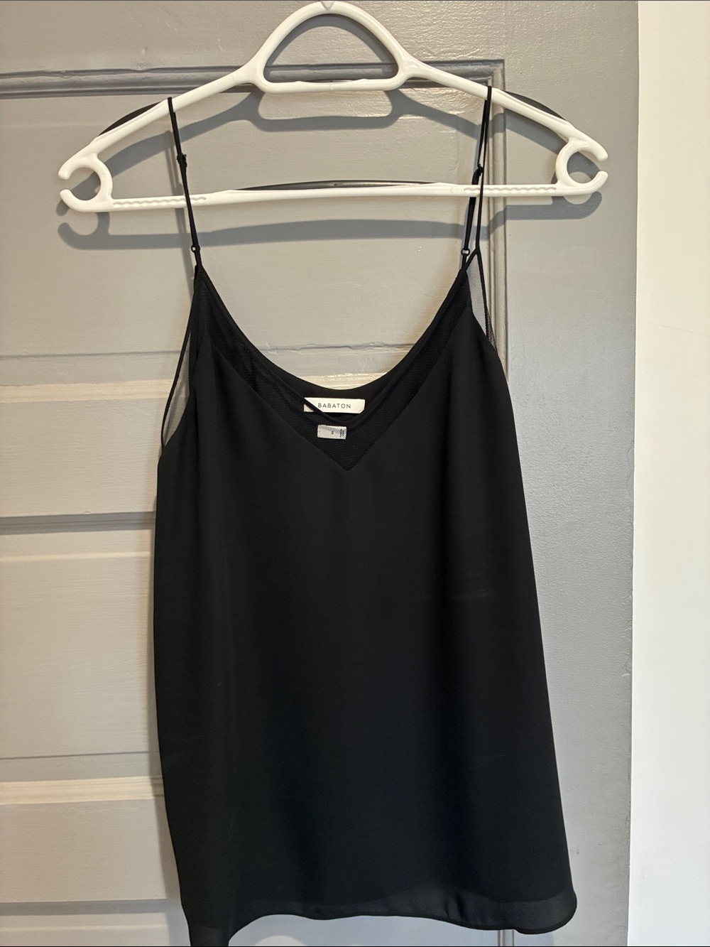 Aritzia Babaton Black V-Neck Cami